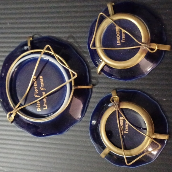 3 Vintage Limoges France mini plates - Picture 5 of 5